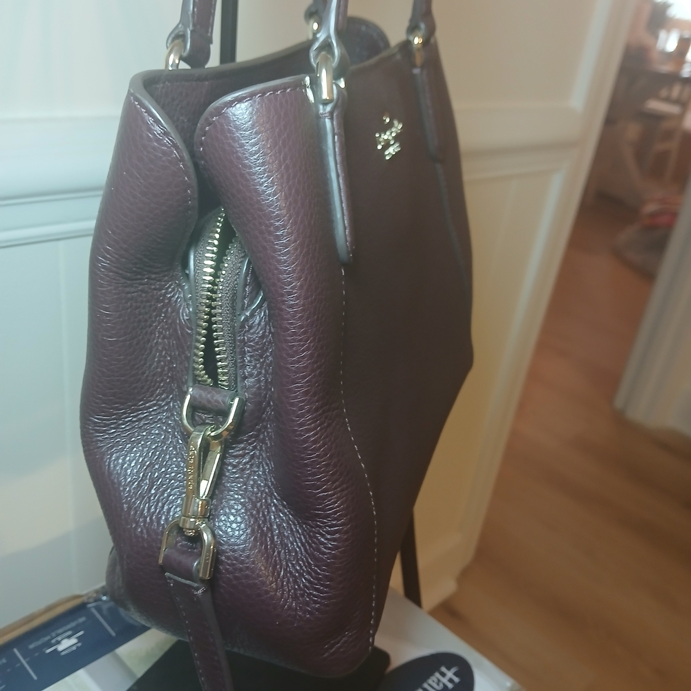 Kate Spade Jackson Medium Triple Compartment Satchel Deep Plum - Picture 4 of 8